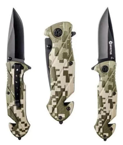 Invictus Squad - Canivete Tático Militar Camuflado Caça Tática